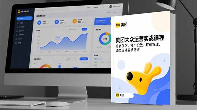 美团大众运营实战课程，排名优化、推广投放、评价管理，助力店铺业绩倍增-玖易创客