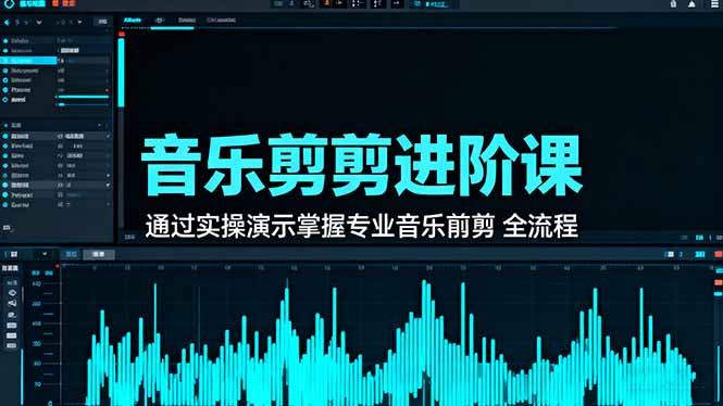 音乐剪辑进阶课：通过实操演示掌握专业的音乐剪辑全流程技能-玖易创客