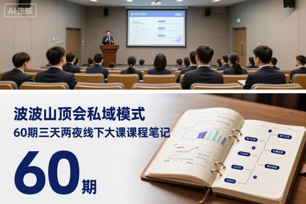波波山顶会私域模式60期三天两夜线下大课课程笔记(文档)-玖易创客