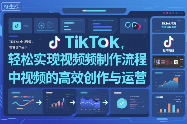 TikTok中视频制做流程,轻松实现Tk中视频的高效创作与运营-玖易创客
