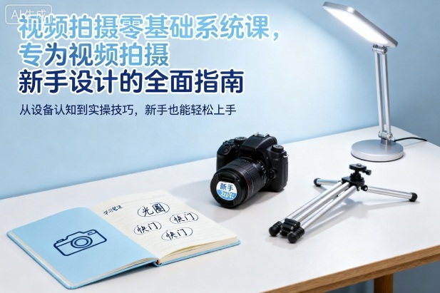 视频拍摄零基础系统课，专为视频拍摄新手设计的全面指南-玖易创客